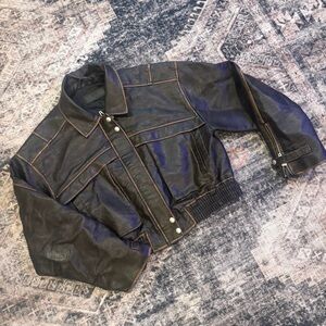 Blank NYC Brown Faux Leather Jacket